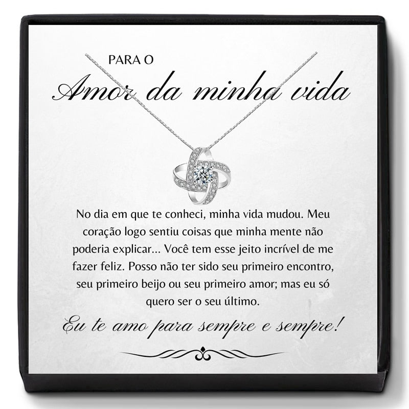 Para o Amor Da Minha Vida - Colar Amor Infinito